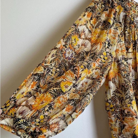Free People Multicolor Floral Blouse - Picture 8 of 11